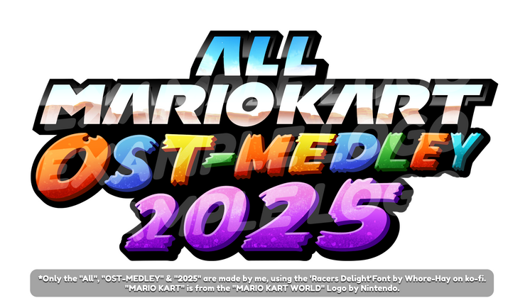 All Mario Kart OST-Medley 2025 Logo