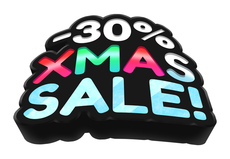 -30% XMAS SALE! -30% XMAS SALE!